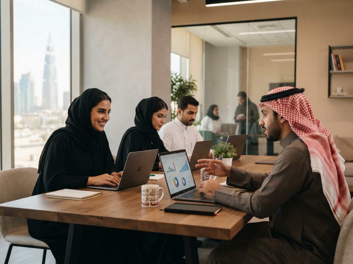 HalalNuwari AI فريق تحليل البيانات أثناء مراجعة نماذج الاستثمار
